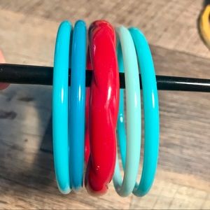 Vintage plastic bangles